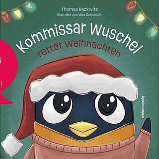 Pinguin mit Weihnachtsmütz