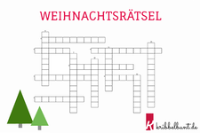 Weihnachtsrätsel - zum Ausdrucken als PDF | Kribbelbunt