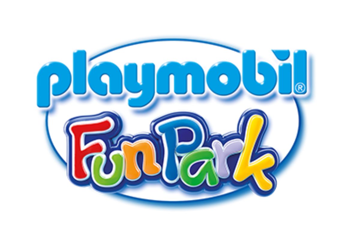 Bunter Schriftzug "playmobil FunPark"