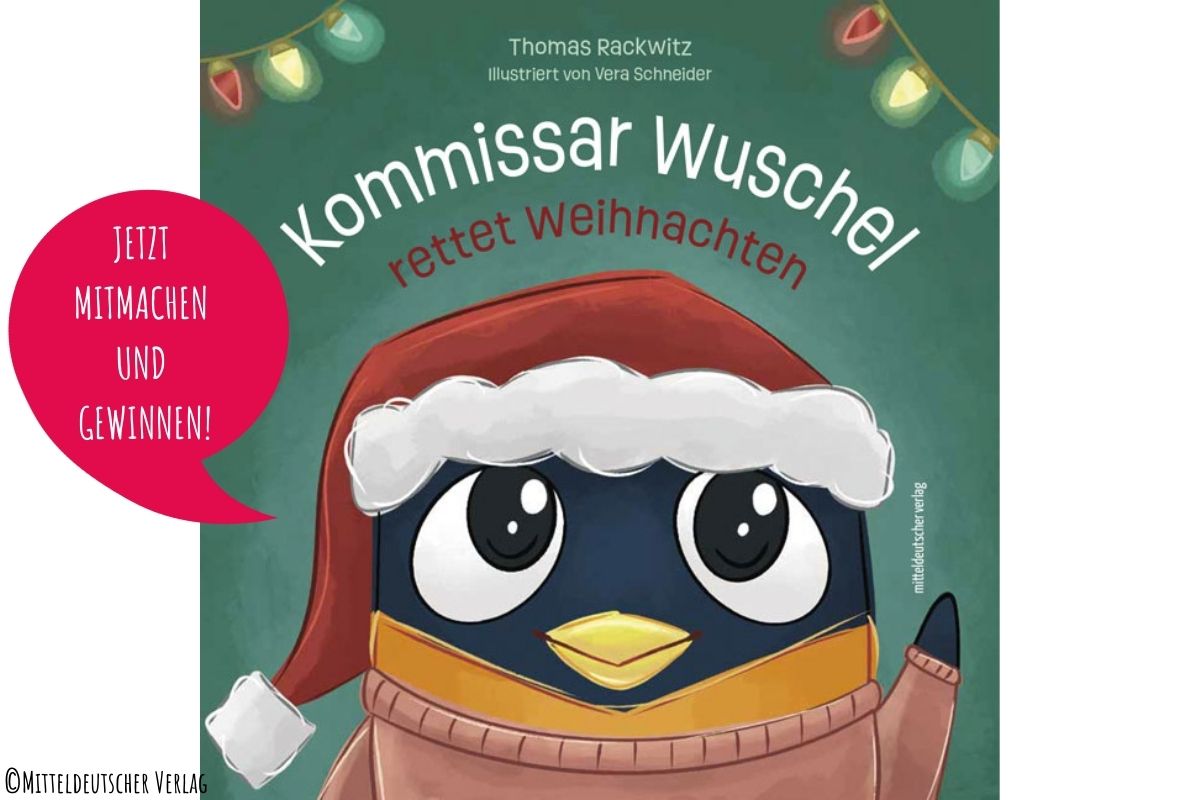 Pinguin mit Weihnachtsmütz