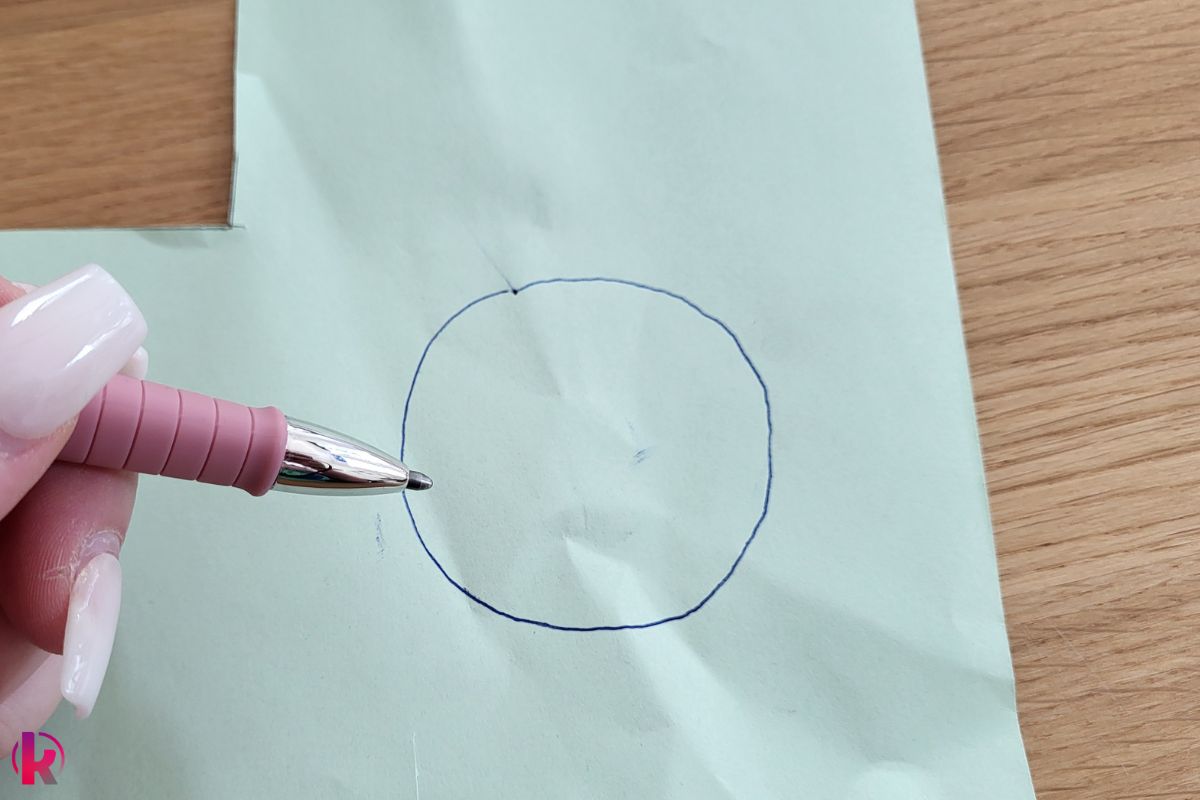 Kreis zeichnen auf Papier