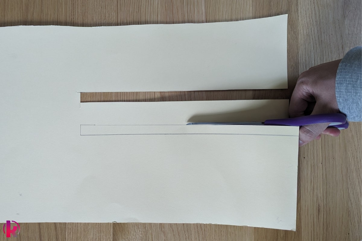 Papier Spinner basteln - Schritt 2